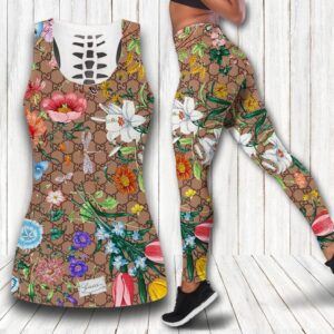 Gucci hublot tank top leggings luxury brand clothing clothes outfit gym for women hot 2023 - Max07657