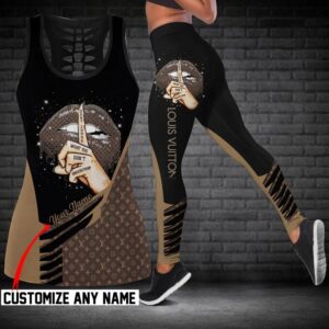Louis Vuitton hublot tank top leggings luxury brand clothing clothes outfit gym for women hot 2023 - Max07670