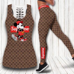 Louis Vuitton hublot tank top leggings luxury brand clothing clothes outfit gym for women hot 2023 - Max07674