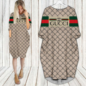Gucci batwing pocket dress luxury brand clothing clothes outfit for women - Max07955