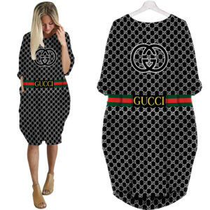 Gucci batwing pocket dress luxury brand clothing clothes outfit for women - Max07959