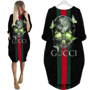 Gucci batwing pocket dress luxury brand clothing clothes outfit for women - Max07965