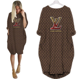 Louis Vuitton batwing pocket dress luxury brand clothing clothes outfit for women - Max07968