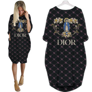Dior batwing pocket dress luxury brand clothing clothes outfit for women - Max08013