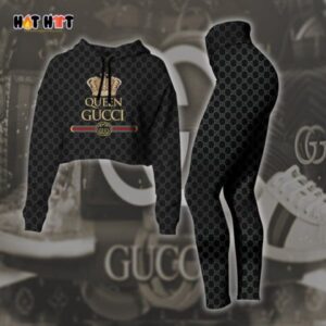 Gucci Croptop Hoodie Leggings For Women Luxury Brand Clothing Clothes Outfit-Max08473