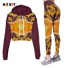 Versace Croptop Hoodie Leggings For Women Luxury Brand Clothing Clothes Outfit-Max08500