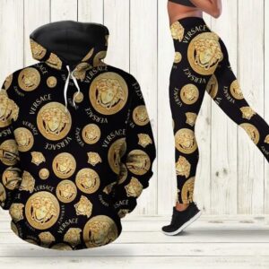 Versace hoodie leggings luxury brand clothing clothes outfit for women ht Hoodie Leggings Set - Max08952