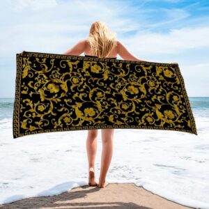 Versace Soft Cotton Bath Large Beach Towel Hot 2023 Item Fashion - Max09506