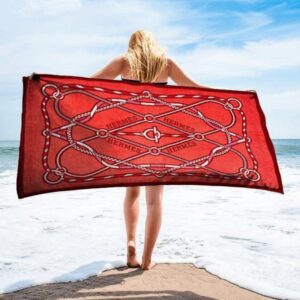 Hermes  Soft Cotton Bath Large Beach Towel Hot 2023 Item Fashion - Max09529
