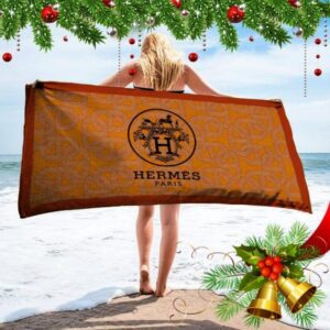 Hermes  Soft Cotton Bath Large Beach Towel Hot 2023 Item Fashion - Max09531