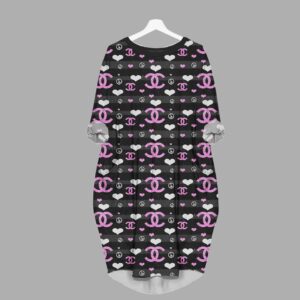 Chanel batwing pocket dress luxury brand clothing clothes outfit for women-Min00288