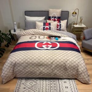 Gucci Premium Fashion Limited Luxury Brand Bedding Set Home Decor - Min00404