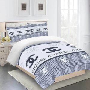 Chanel Premium Fashion Limited Luxury Brand Bedding Set Home Decor -Min00428