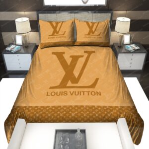 Louis Vuitton Premium Fashion Limited Luxury Brand Bedding Set Home Decor - Min00490