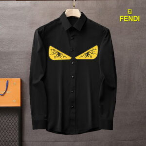 Limited Fendi Long Sleeve Button Shirt for Men Hot 2025 Oder313