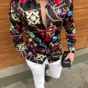 Limited Versa.ce Long Sleeve Button Shirt for Men Hot 2026 PEA31103