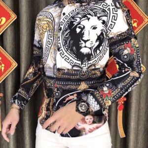 Limited Versa.ce Long Sleeve Button Shirt for Men Hot 2026 PEA31104