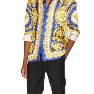 Limited Versa.ce Long Sleeve Button Shirt for Men Hot 2026 PEA31109