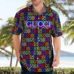 GC colorful luxury brand premium fashion hawaii shirt for men PEA31241