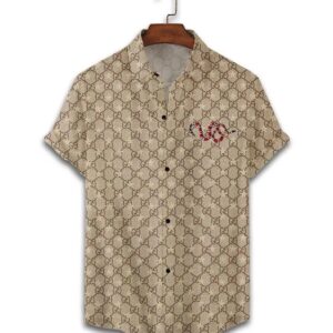GC snake beige luxury brand premium fashion hawaii shirt for men PEA31245