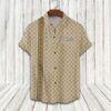 GC cream luxury brand fashion hawaii shirt for men PEA31252