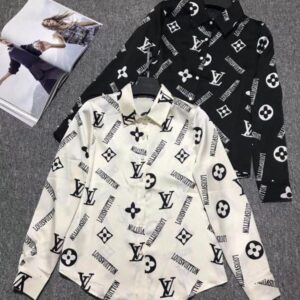 Limited LV Long Sleeve Button Shirt for Men Hot 2026 PEA31344
