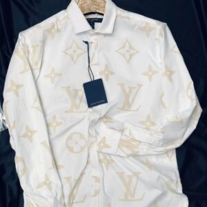 Limited LV Long Sleeve Button Shirt for Men Hot 2025 Max01677