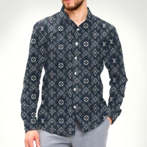 New Arrival LV Long Sleeve Button Shirt for Men Hot 2026 PEA31835