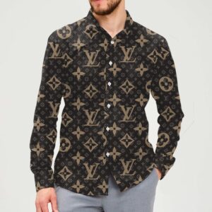 New Arrival LV Long Sleeve Button Shirt for Men Hot 2026 PEA31837