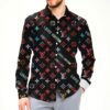New Arrival LV Long Sleeve Button Shirt for Men Hot 2026 PEA31842
