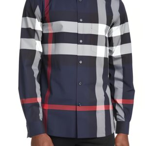 New Arrival Burberry Long Sleeve Button Shirt for Men Hot 2026 PEA32041