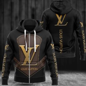 LV Unisex Zipper Luxury Brand Hoodie For Men Women PEA7091