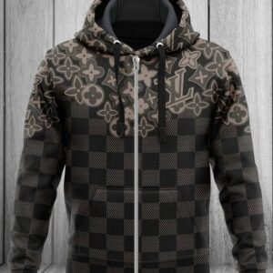 LV Unisex Zipper Luxury Brand Hoodie For Men Women PEA7128