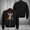 Limited LV Bomber Jacket Luxury Brand Unisex  Gift PEAB11017