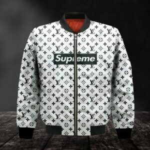 Limited LV Bomber Jacket Luxury Brand Unisex  Gift PEAB11023
