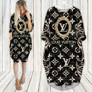 LV Hot Limited Batwing Pocket Dress For Women 2026 PM00161