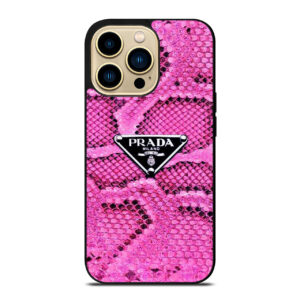 PRADA MILANO PINK SNAKE SKIN iPhone Case Cover M2312053