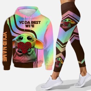 Personalized baby yoda hoodie leggings adults men women kids star wars clothes gifts for fans ht 10 106 Hoodie Leggings Set-PM00381
