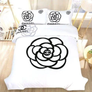 Chanel Signature Flower Bedding Set Queen