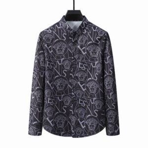 Limited Versa.ce Long Sleeve Button Shirt for Men Hot 2026 V6917S