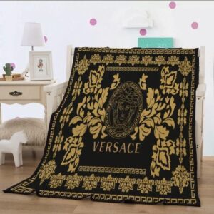 Versace New Logo Fashion Luxury Brand Fleece Blanket Comfortable Blanket Fleece LVT00127