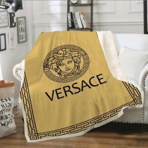 Versace Yellow Fashion Luxury Brand Blanket Fleece Comfortable Blanket LVT00149