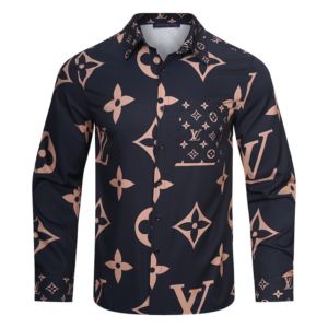 Limited LV Long Sleeve Button Shirt for Men Hot 2026 LNT000020452