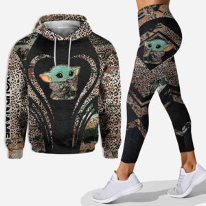 baby yoda hoodie leggings adults men women kids star wars clothes gifts for fans ht 20 115 Hoodie Leggings Set-PM00305