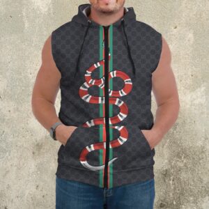 Premium Sleeveless Zip Hoodie Gucci For Men - DN930611