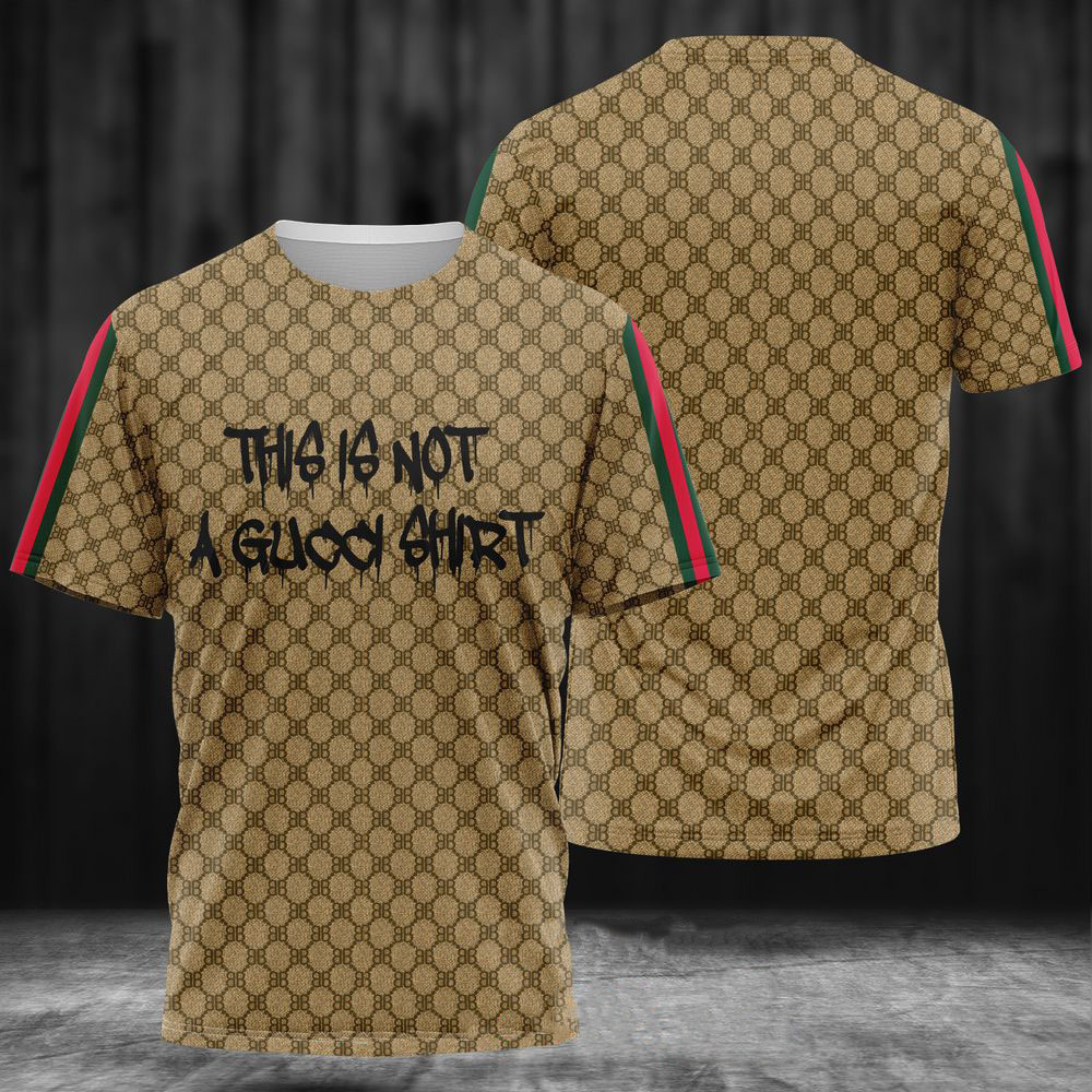 This is Not A Gucci Shirt Yellow 3D T-Shirt